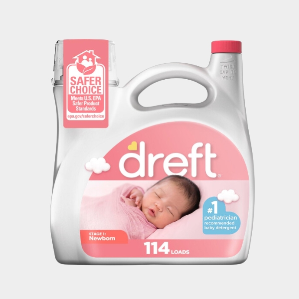 baby-10.jpg Dreft Stage 1: Newborn Baby Liquid Laundry Detergent 114 loads 165 fl oz - Image 1